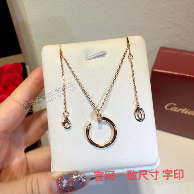 Cartier首飾 卡地亞925銀飾 Cartier卡地亞 Juste un Clou釘子項鏈   zgk1380